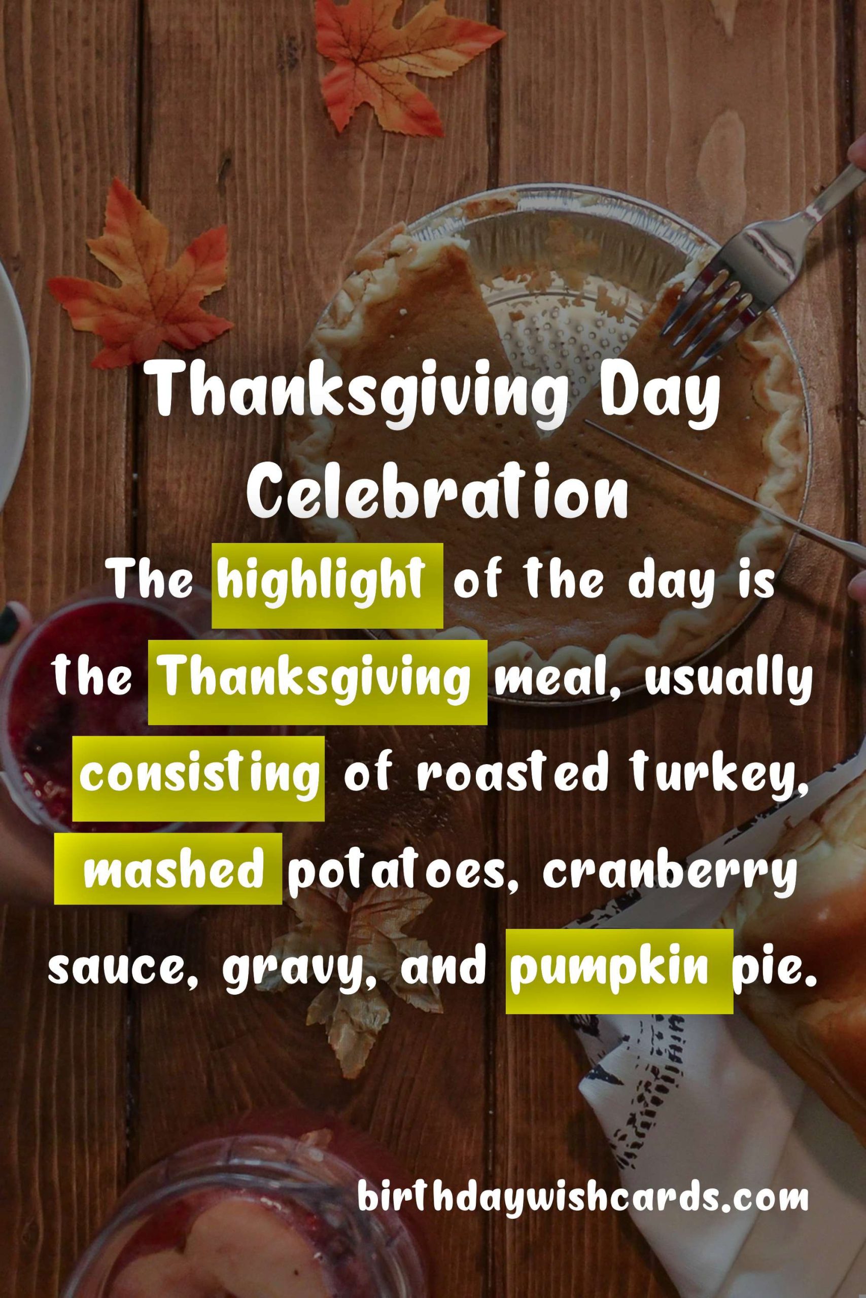 Thanksgiving Day - The Beloved Tradition Celebrated Every Last Monday of November