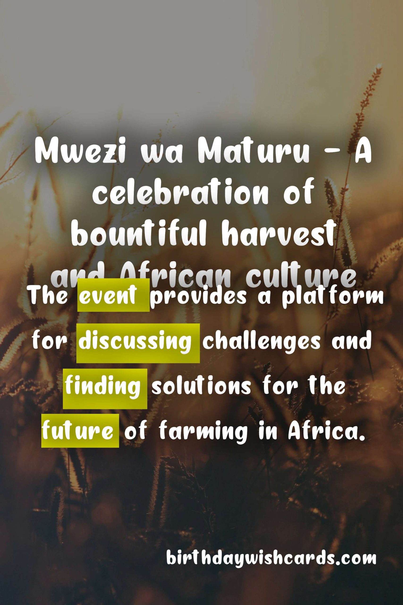 Mwezi wa Maturu: Celebrating Agricultural Prosperity on October 31st