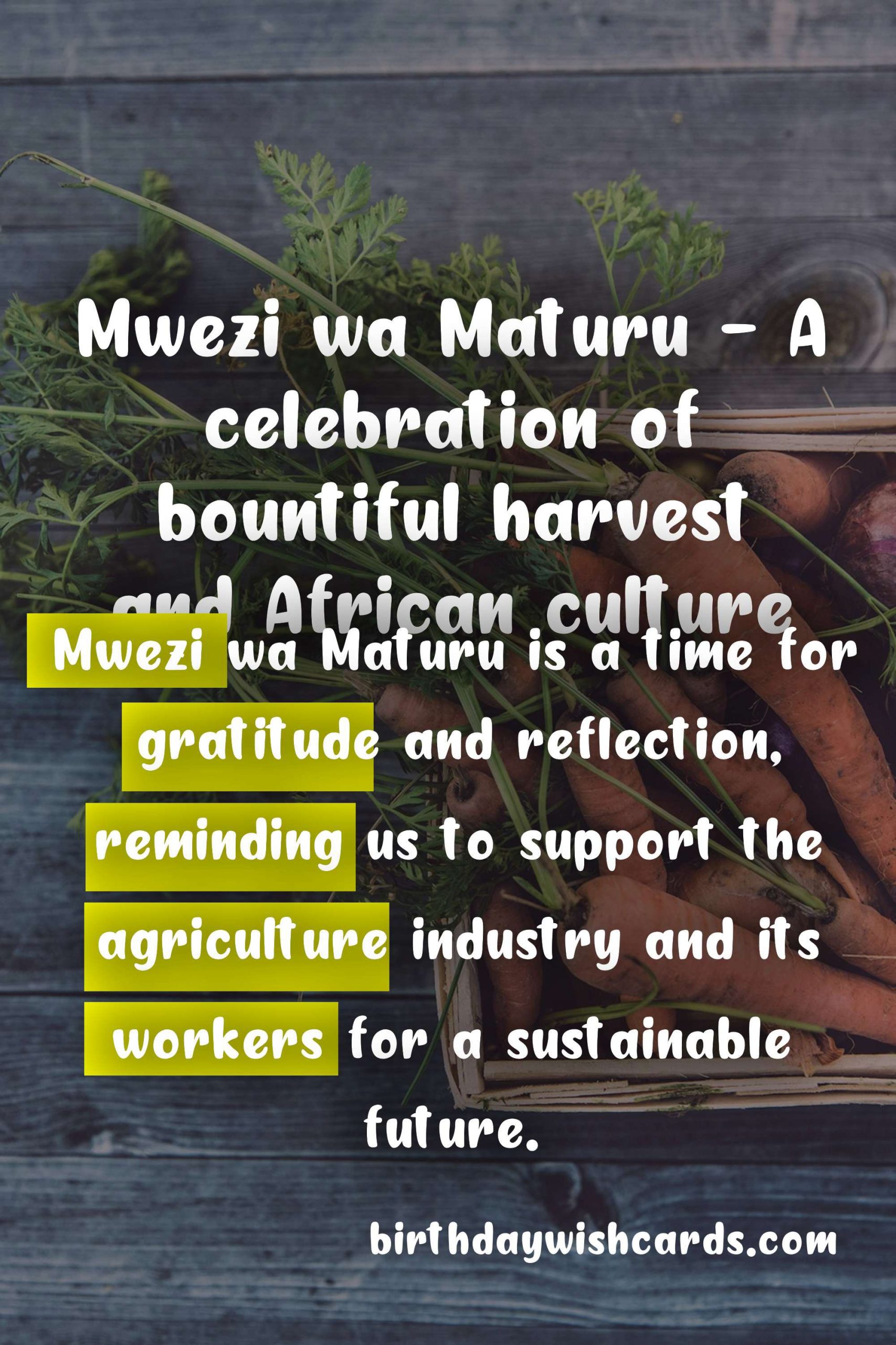 Mwezi wa Maturu: Celebrating Agricultural Prosperity on October 31st