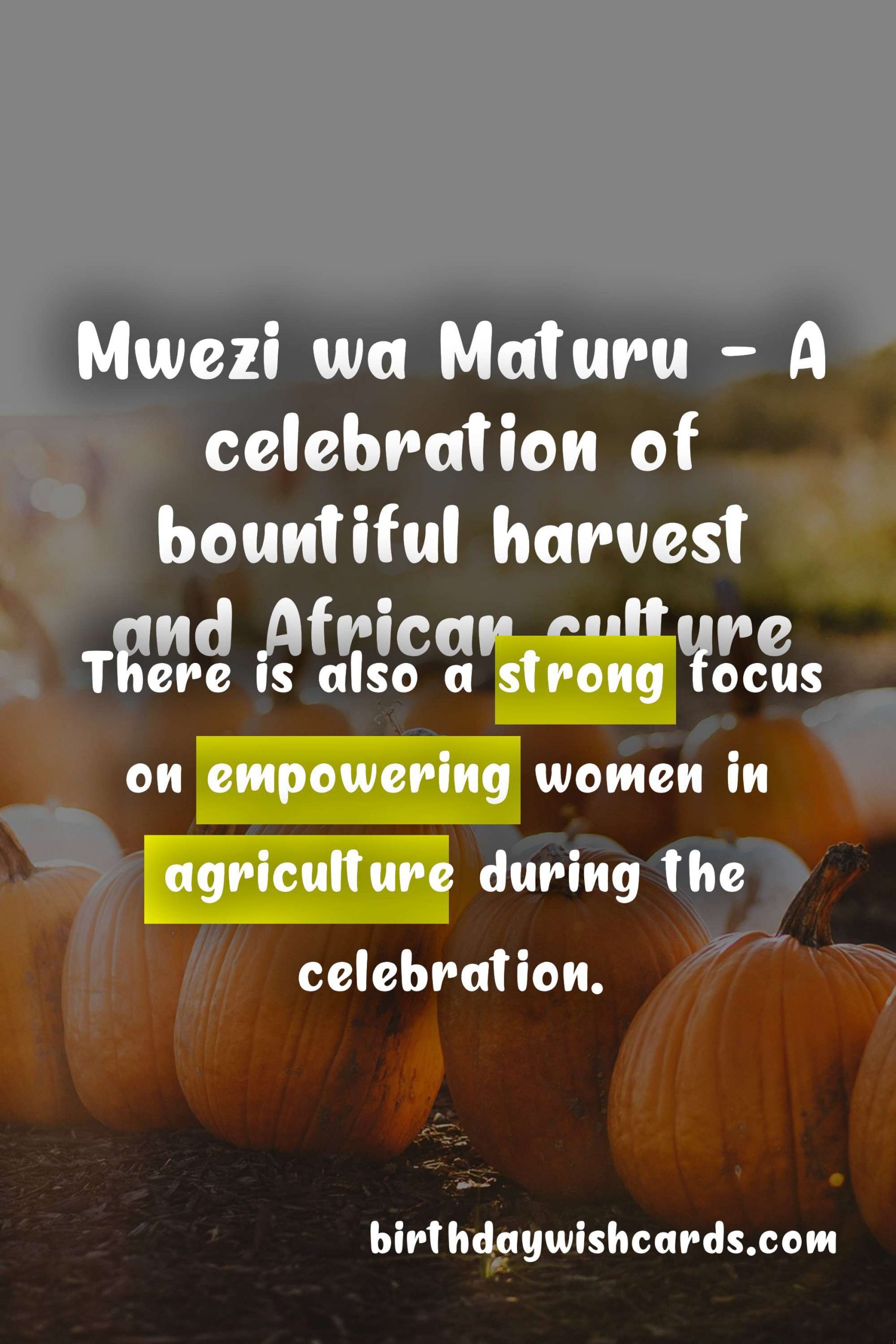 Mwezi wa Maturu: Celebrating Agricultural Prosperity on October 31st