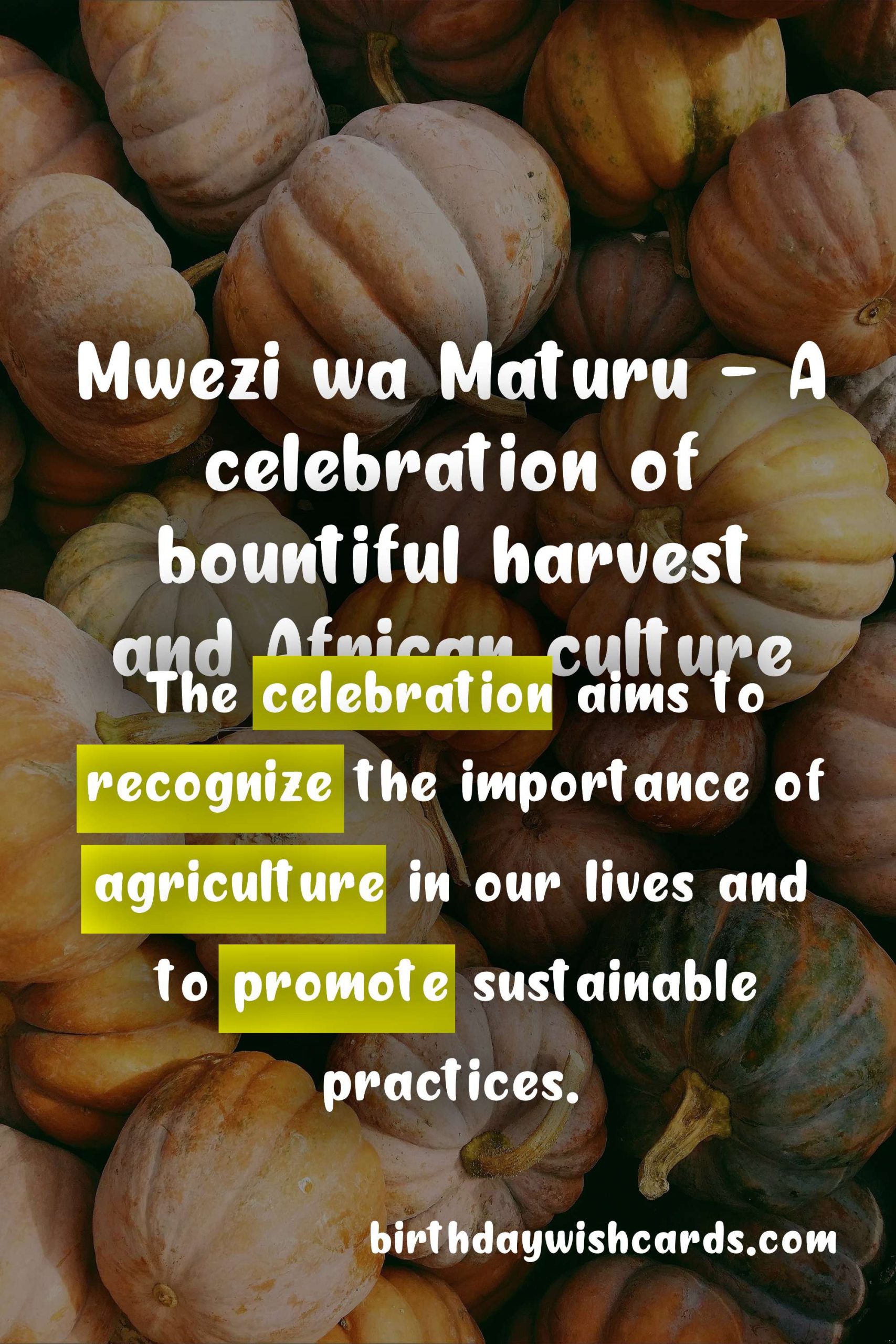 Mwezi wa Maturu: Celebrating Agricultural Prosperity on October 31st