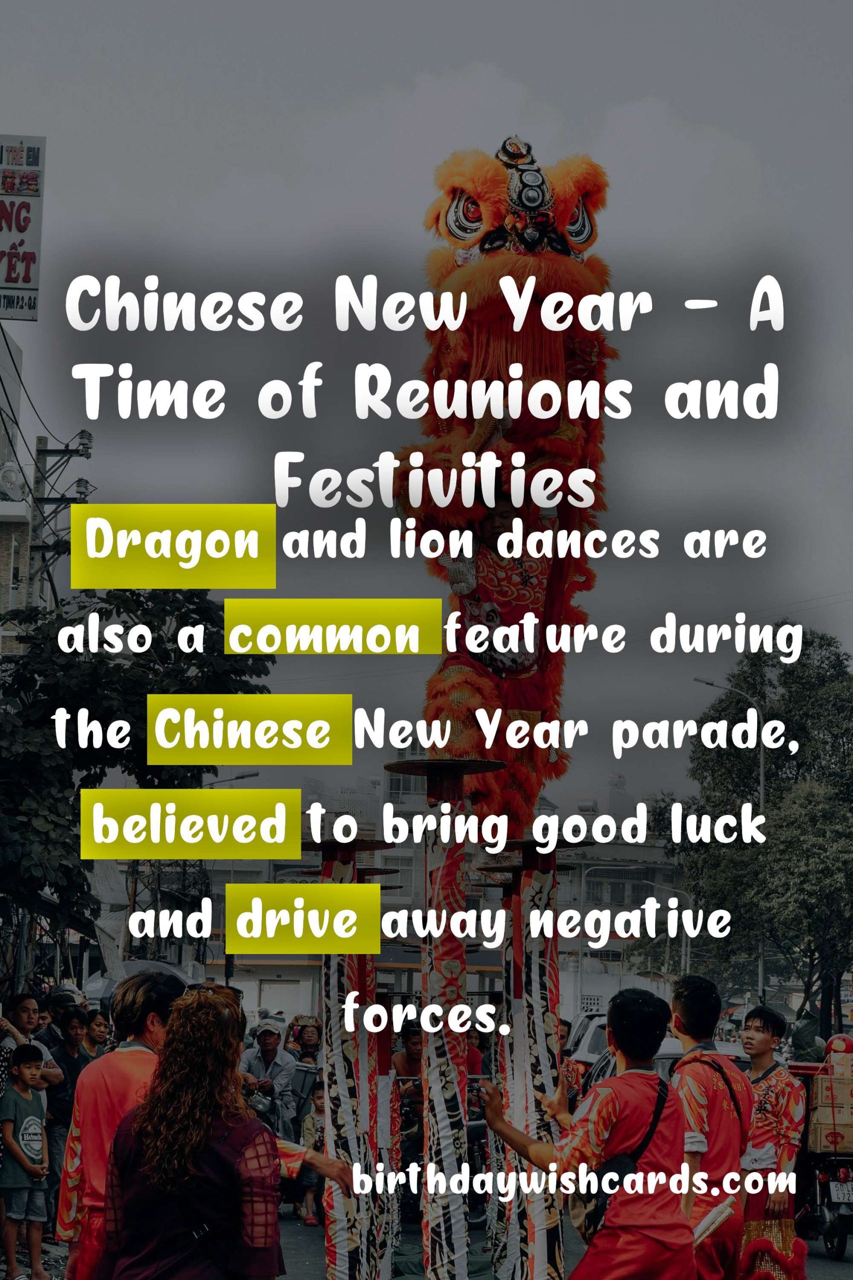 Chinese New Year Celebration - A Festive Lunar Tradition