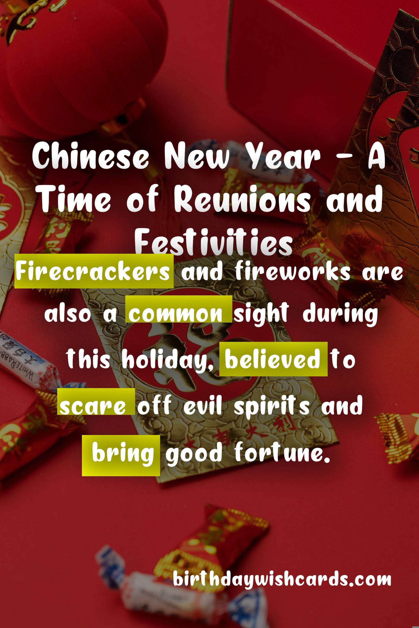 Chinese New Year Celebration - A Festive Lunar Tradition