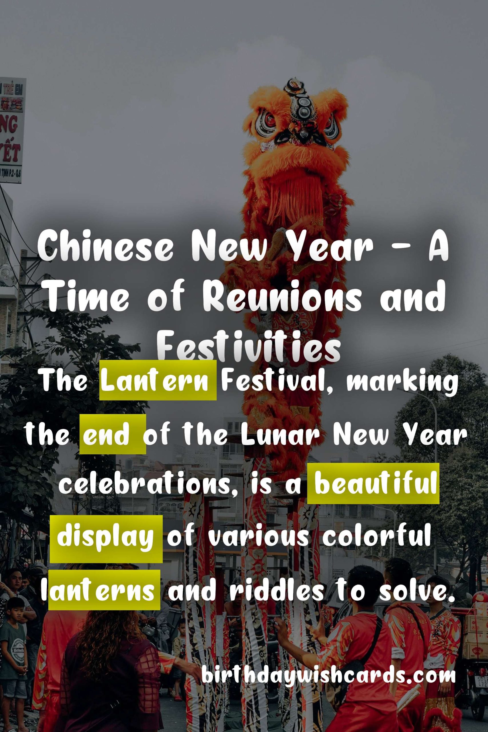 Chinese New Year Celebration - A Festive Lunar Tradition