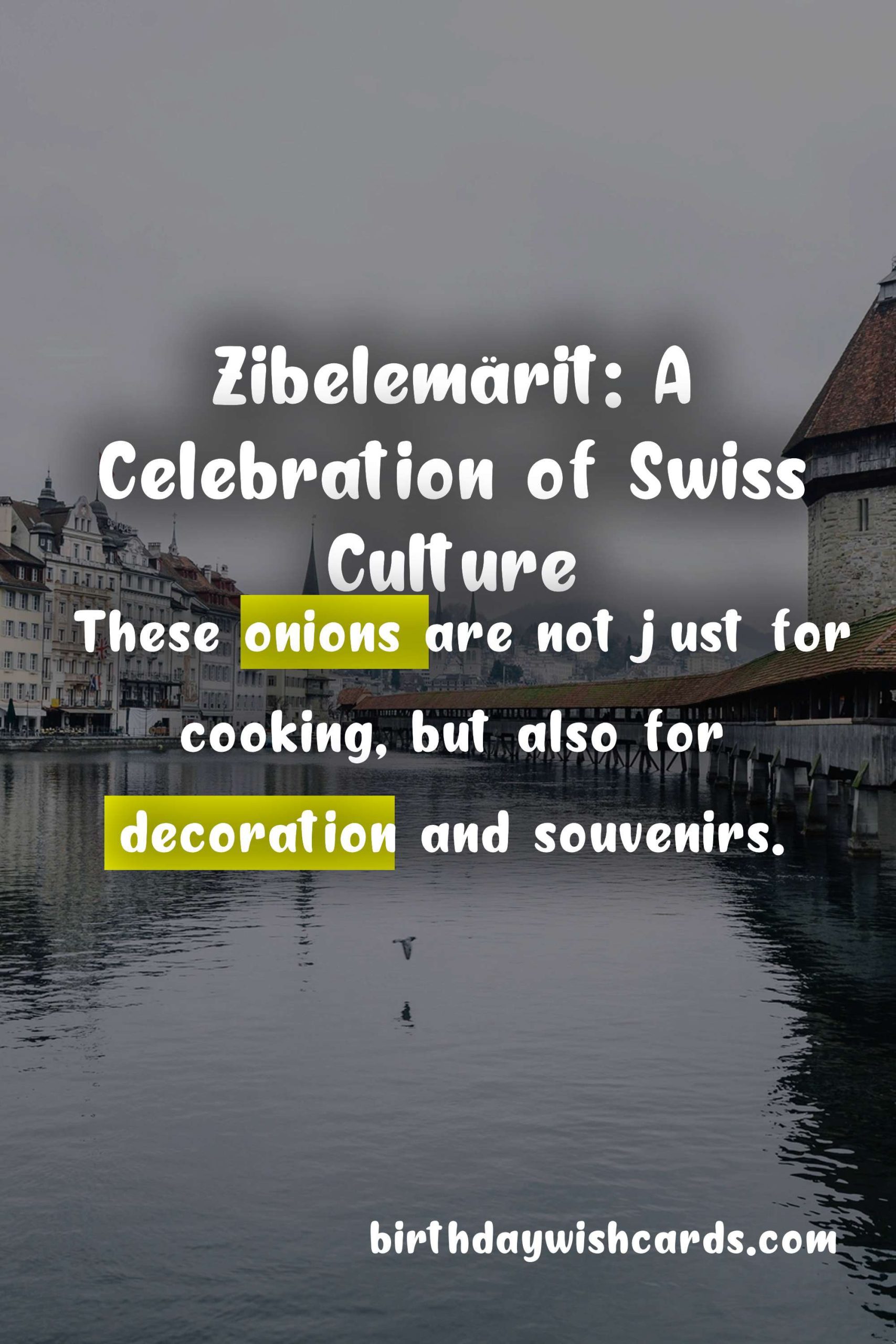 Zibelemärit: The Traditional Onion Market on the 4th Monday of November