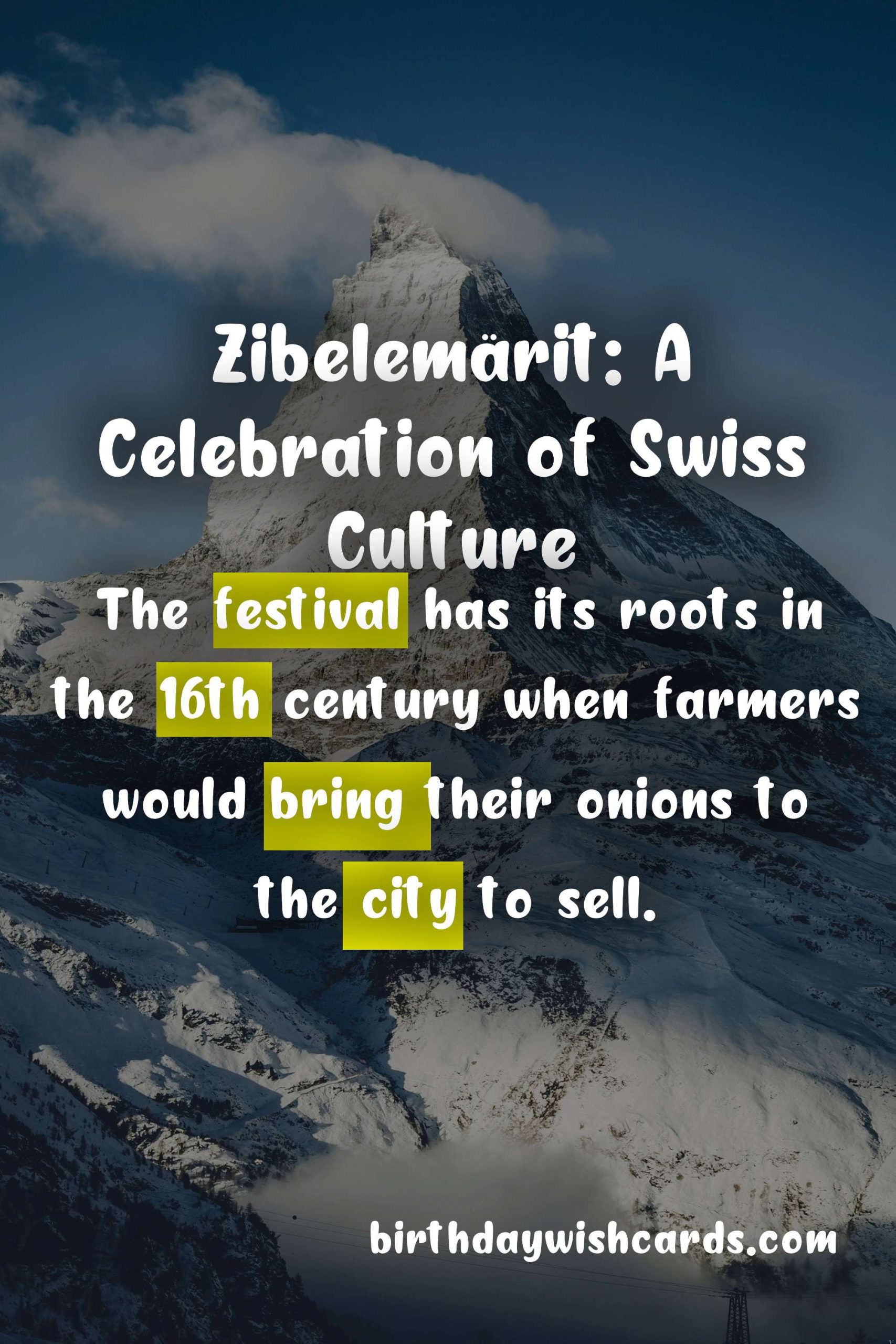 Zibelemärit: The Traditional Onion Market on the 4th Monday of November
