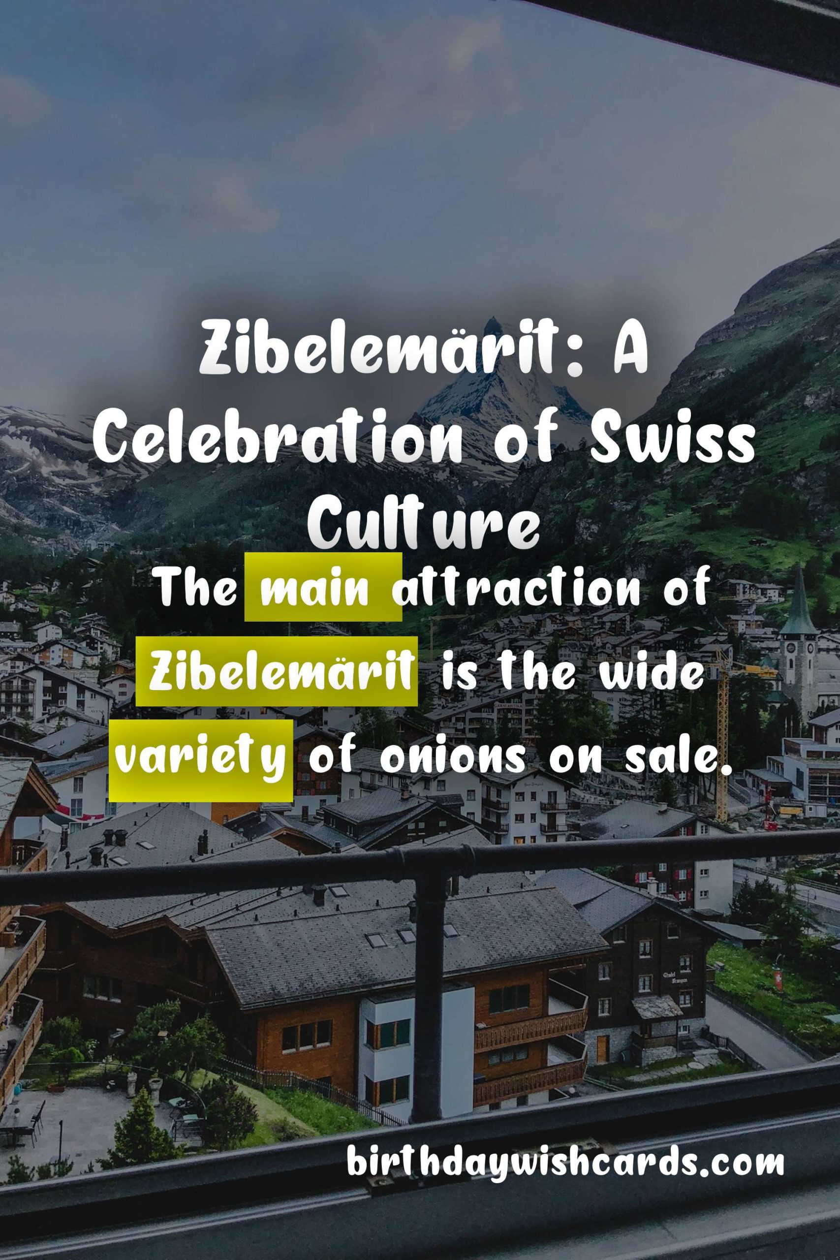 Zibelemärit: The Traditional Onion Market on the 4th Monday of November