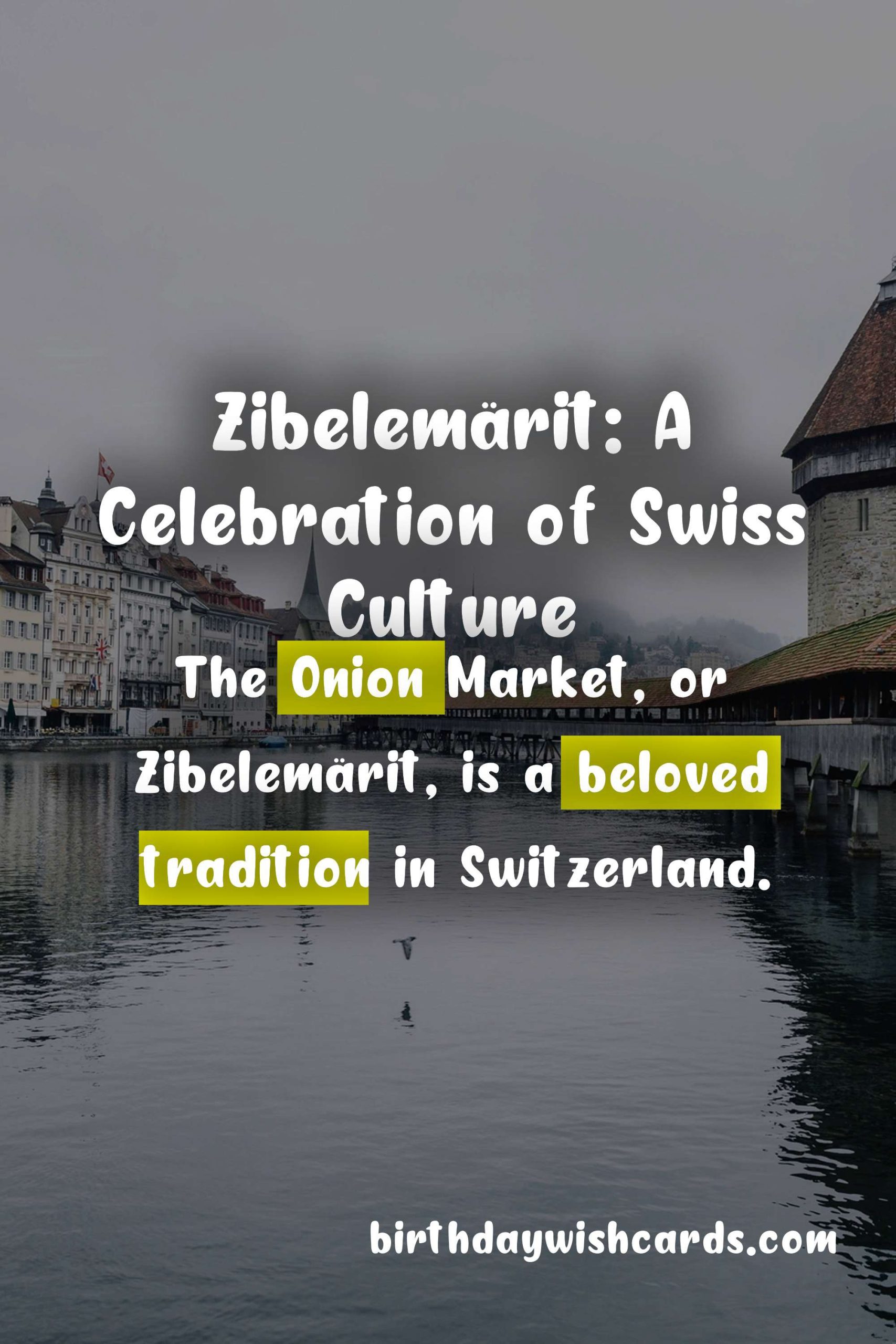 Zibelemärit: The Traditional Onion Market on the 4th Monday of November