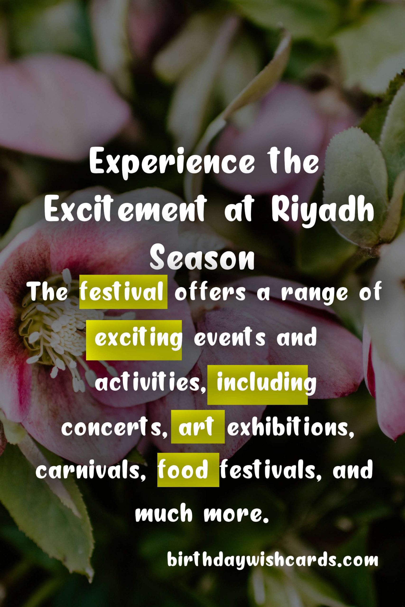 Experience the Excitement at Riyadh Season: The Ultimate Entertainment Festival from October to December