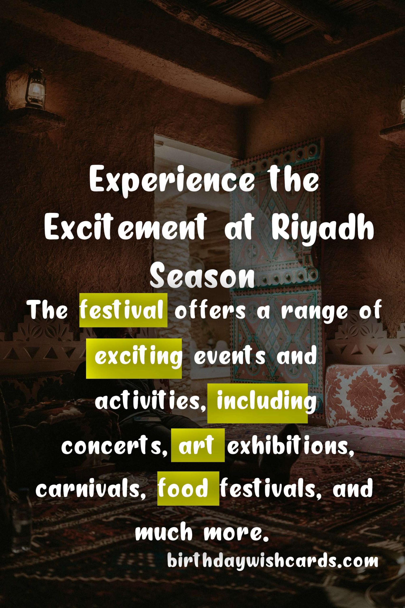Experience the Excitement at Riyadh Season: The Ultimate Entertainment Festival from October to December
