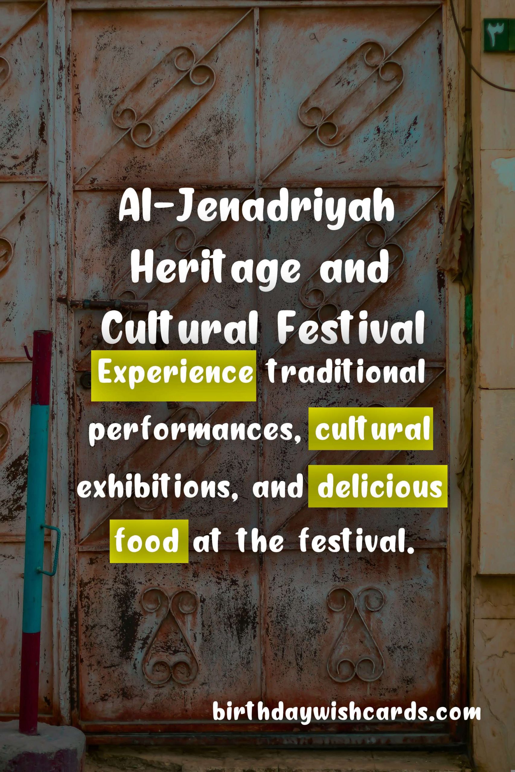 Discover the Rich Culture and Heritage of Saudi Arabia at Al-Jenadriyah Festival
