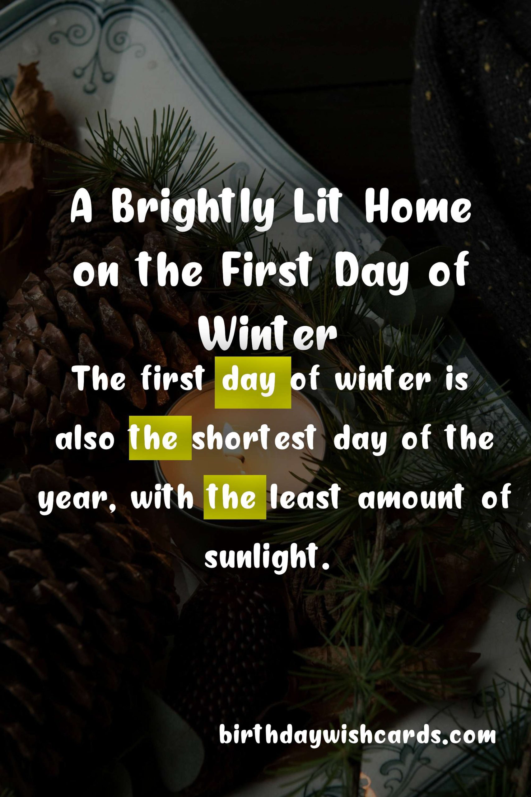 Celebrate the First Day of Winter