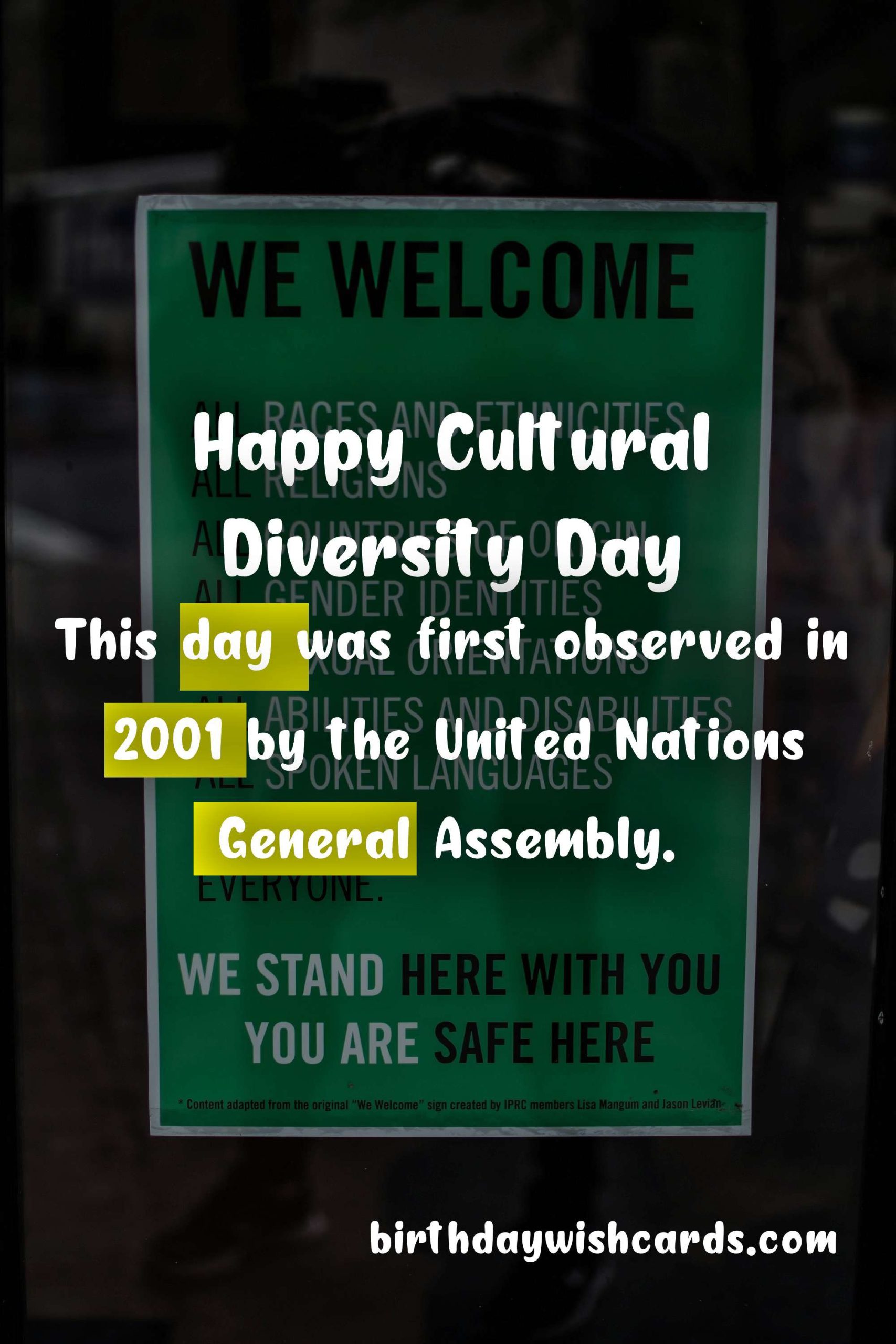 Day of Respect for Cultural Diversity: October 12