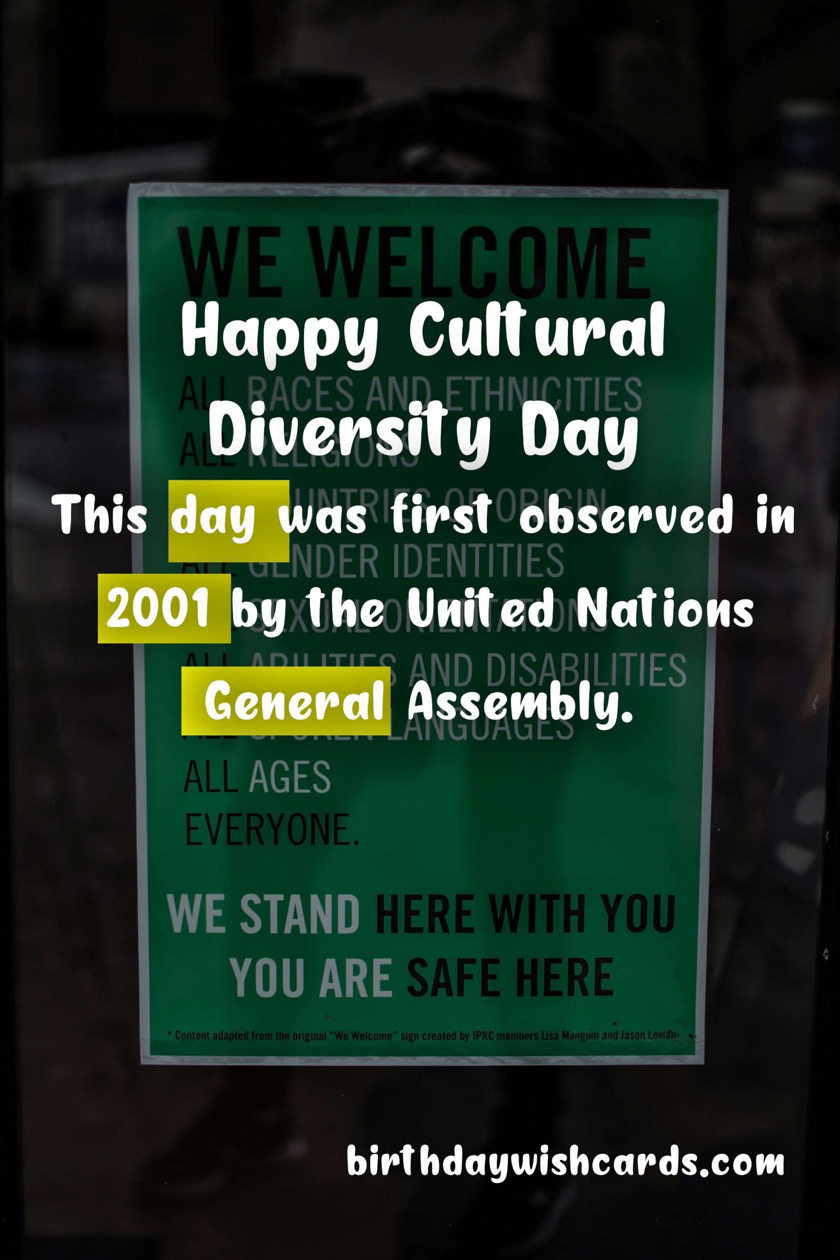 Day of Respect for Cultural Diversity: October 12
