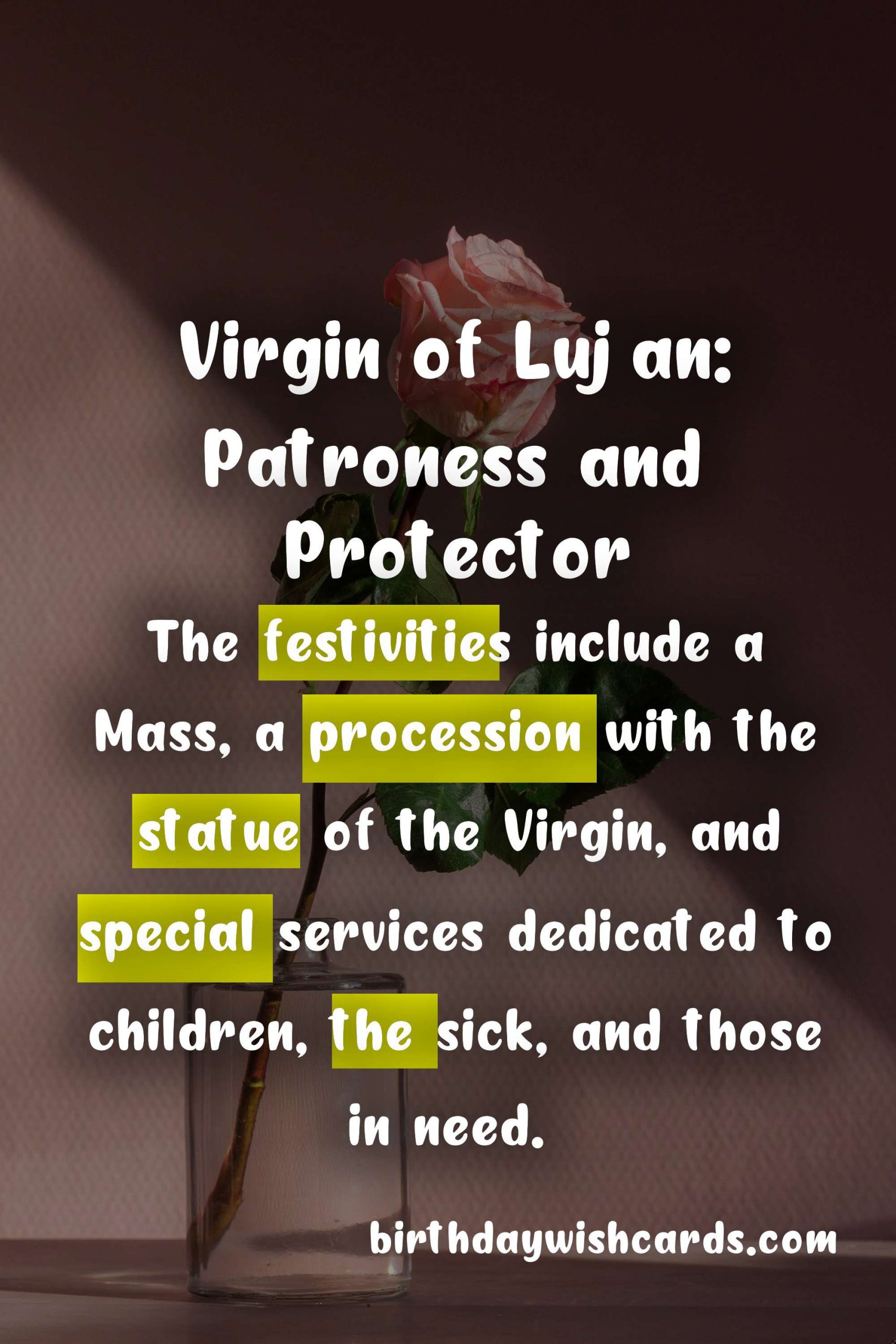 Celebrating the Day of the Virgin of Lujan: December 8