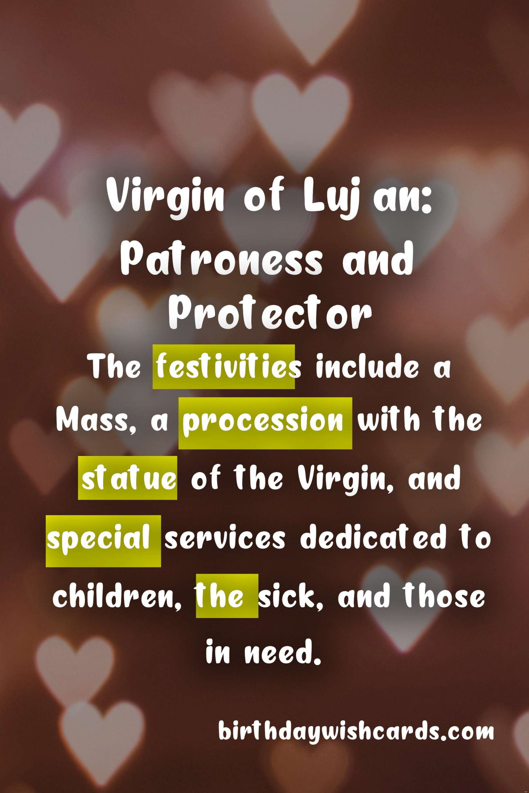 Celebrating the Day of the Virgin of Lujan: December 8