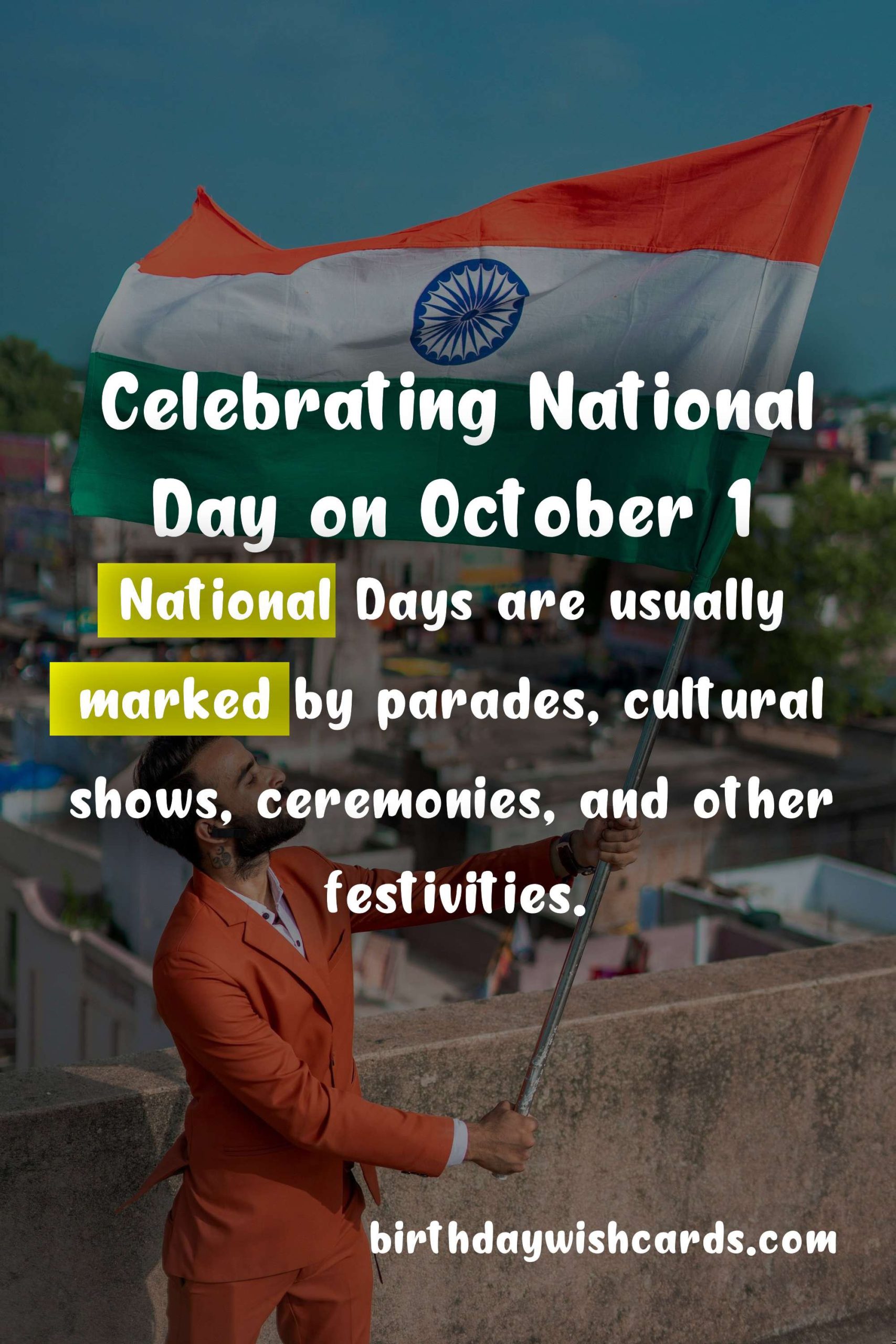 Celebrate National Day on October 1