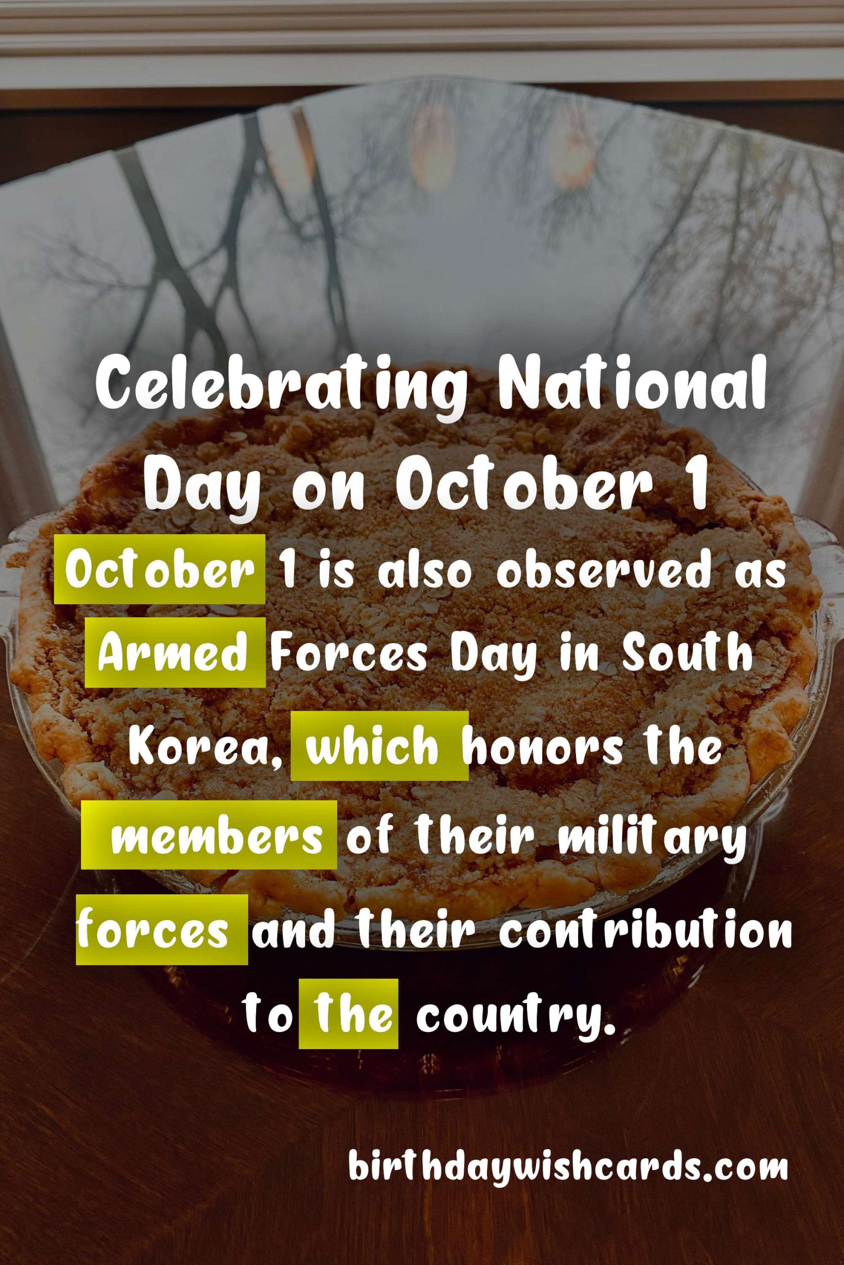 Celebrate National Day on October 1