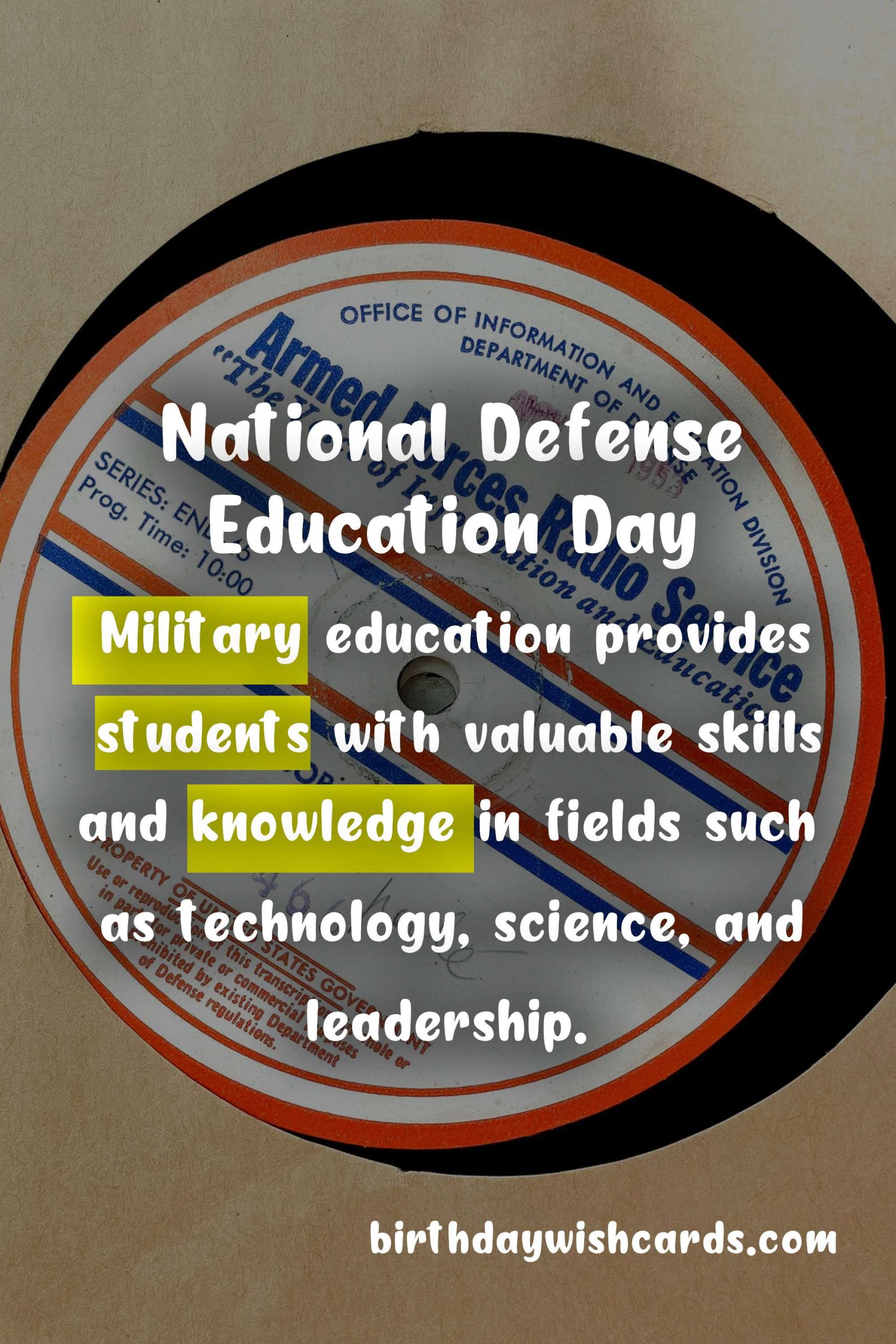 Celebrate National Defense Education Day - September 15
