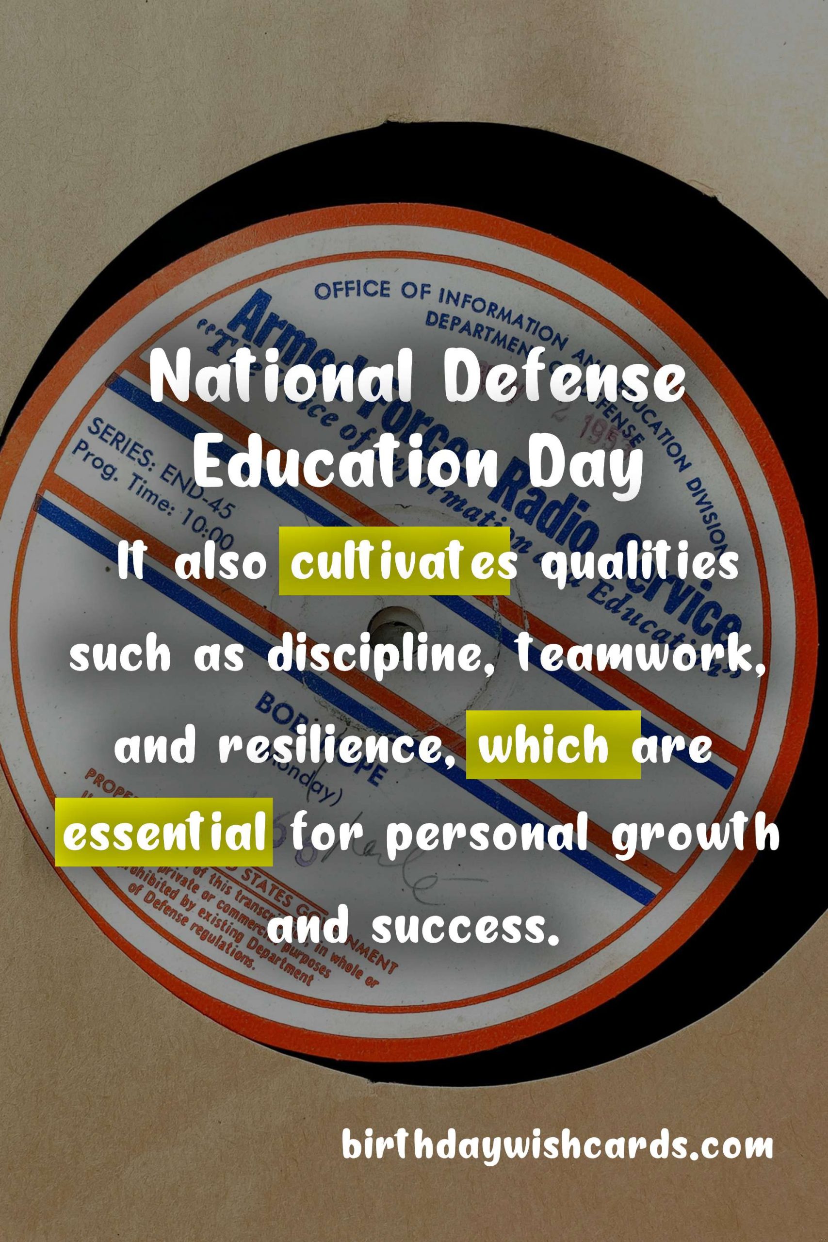 Celebrate National Defense Education Day - September 15