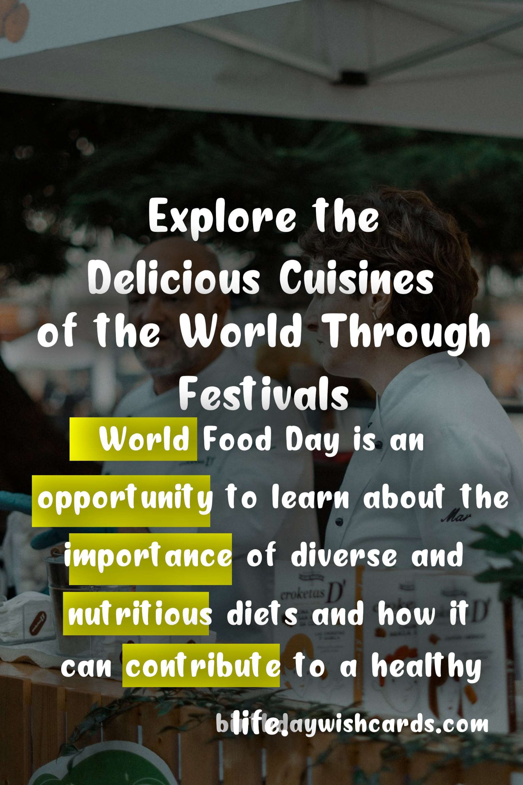 Celebrate World Food Day on October 16 and Explore Delicious Cuisines Around the Globe