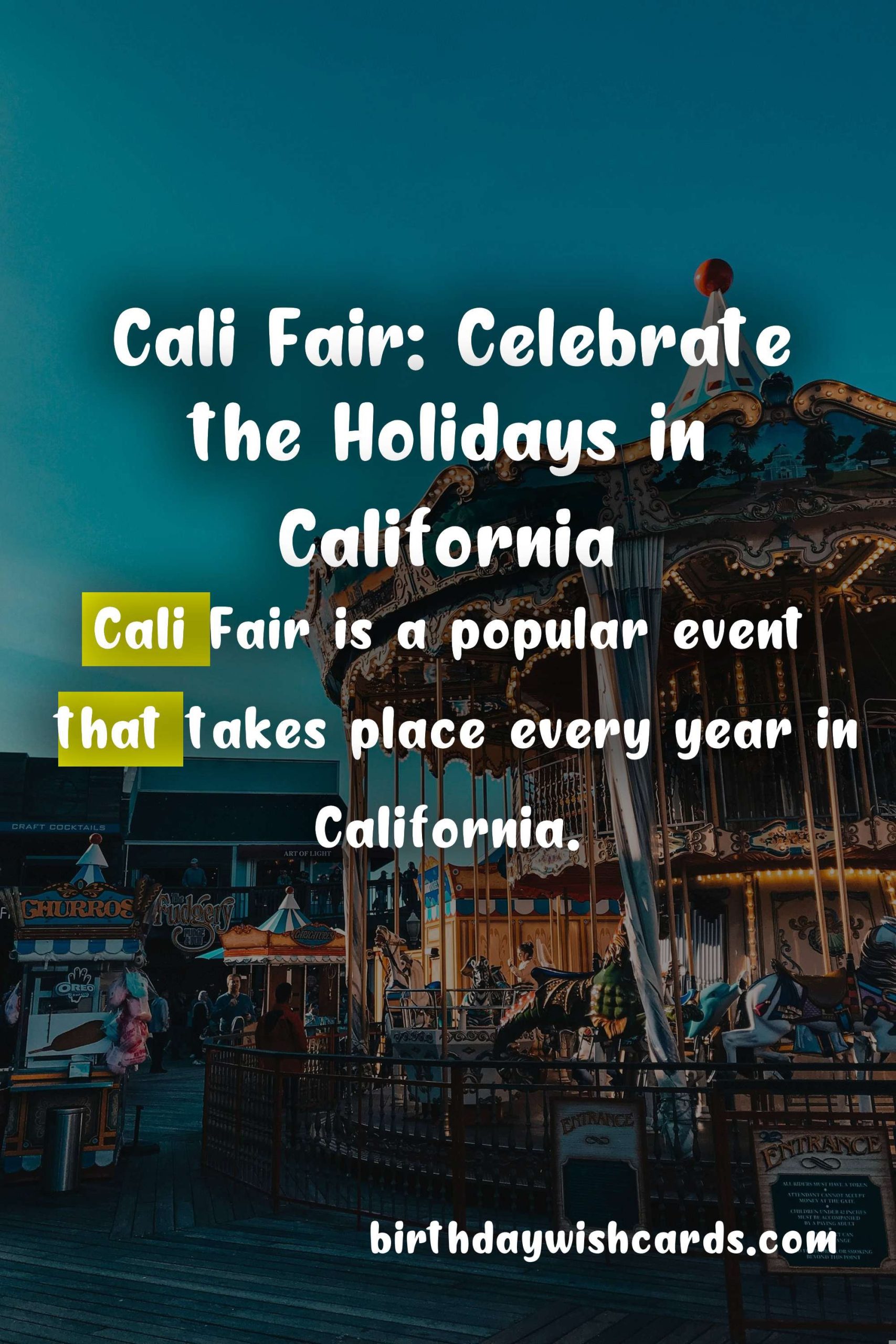 Celebrate the Holiday Season at Cali Fair!