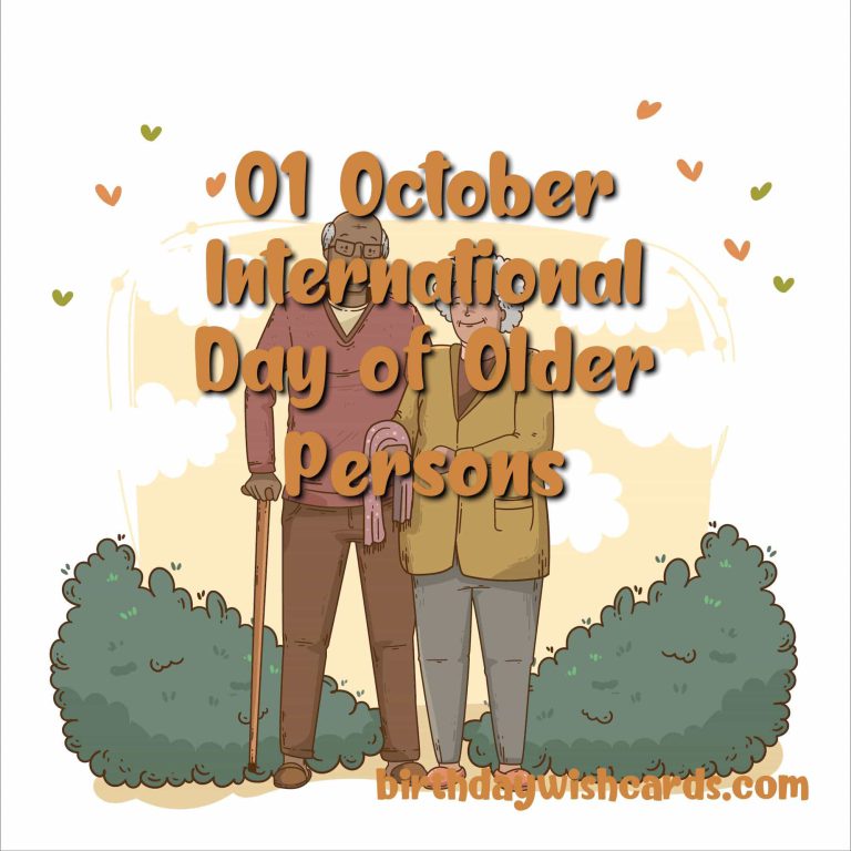 01-Oct International Day of Older Persons: