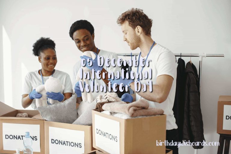 05-December International Volunteer Day: