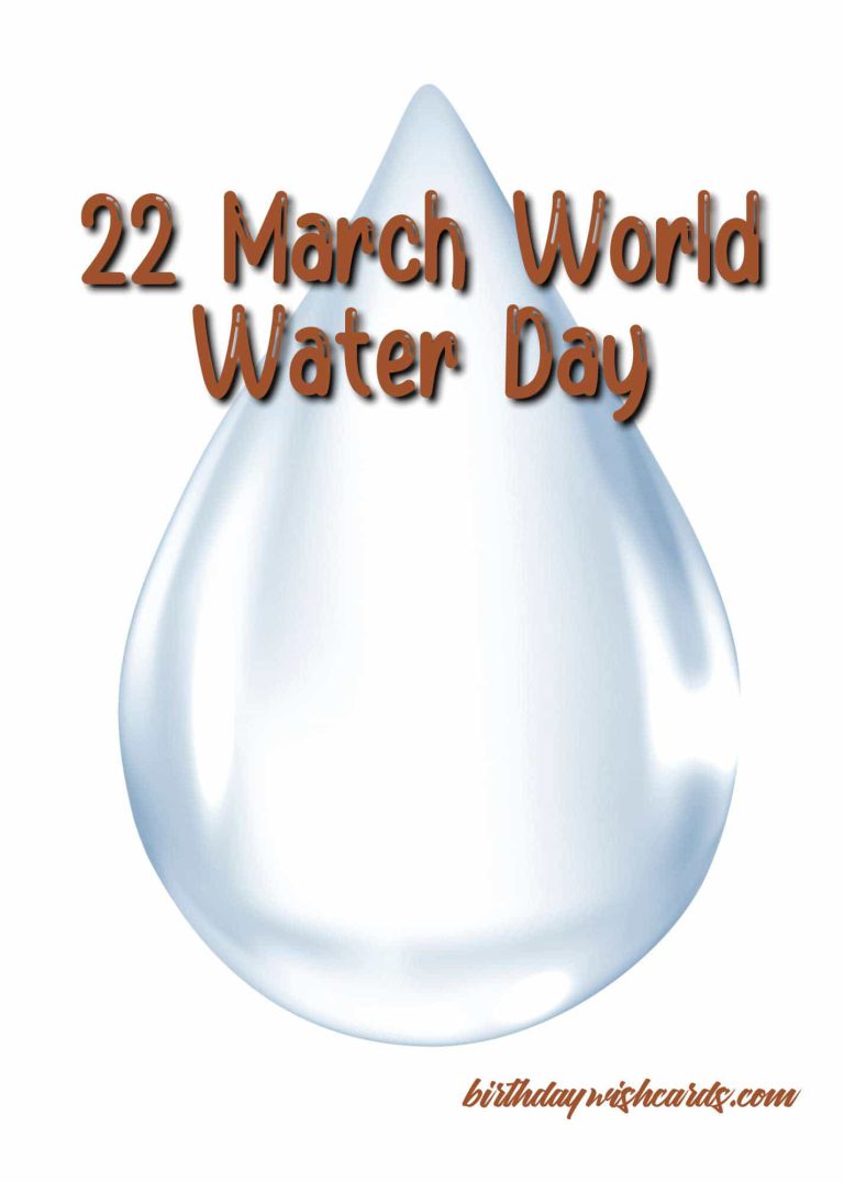 22-March World Water Day