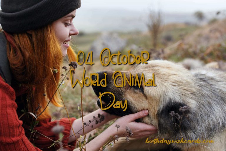 04-Oct World Animal Day:
