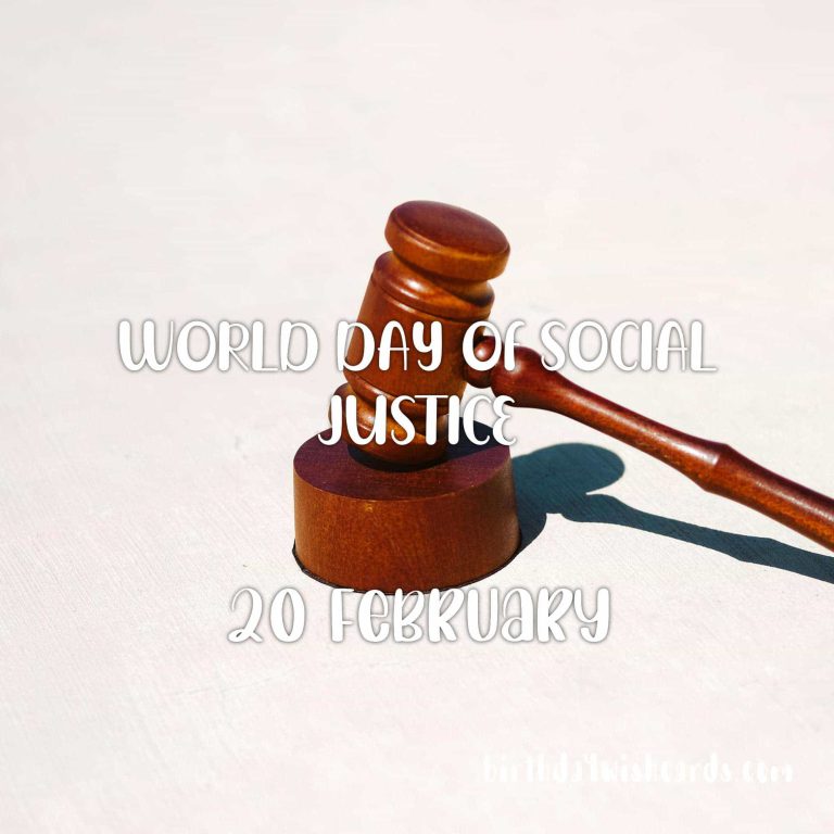 20-February World Day of Social Justice: