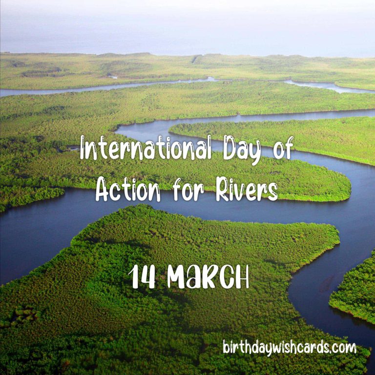 14-March International Day of Action for Rivers:
