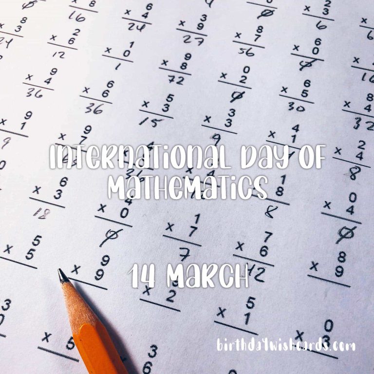 14-March International Day of Mathematics: