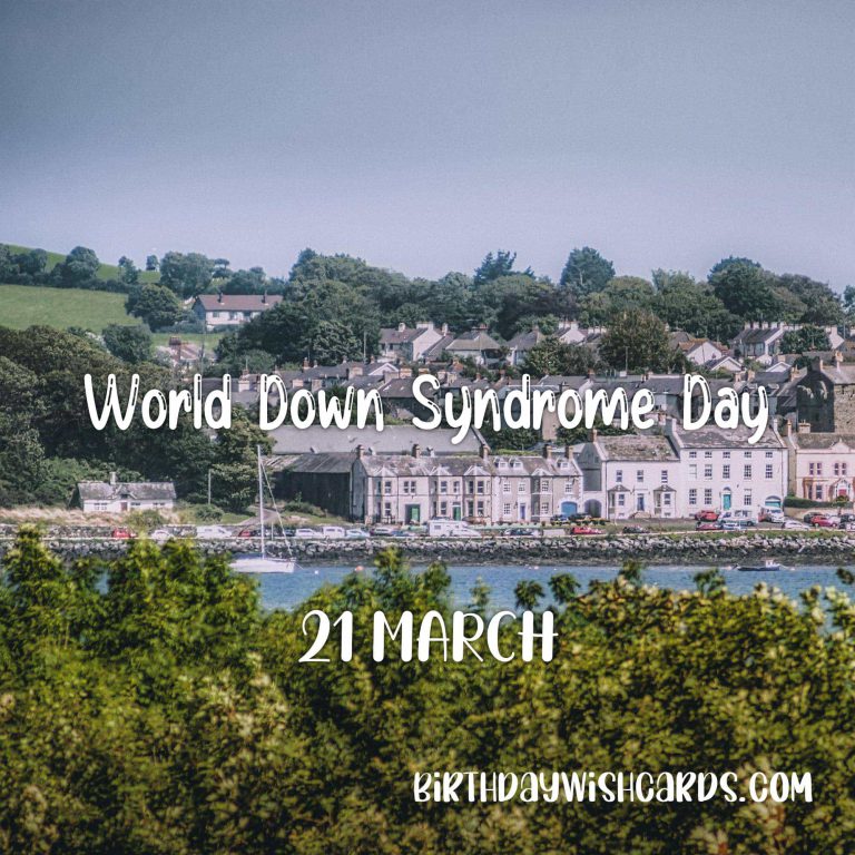 21-March World Down Syndrome Day: