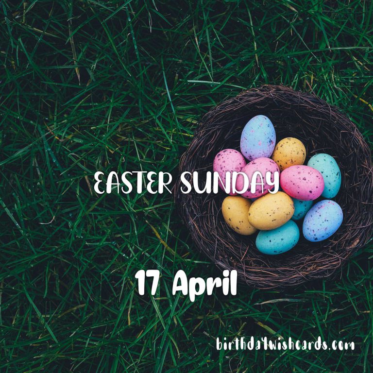 17-April Easter Sunday: