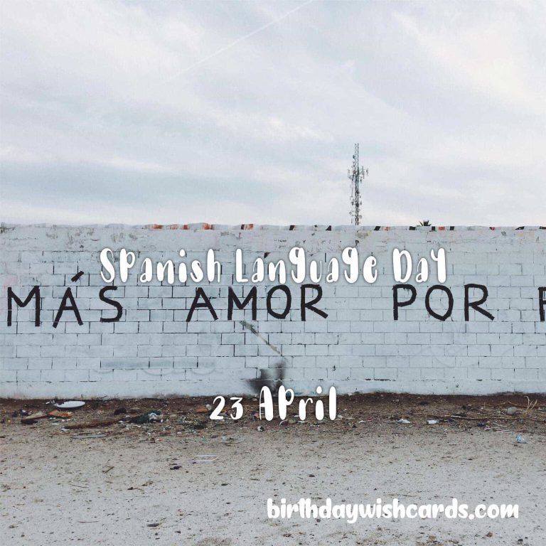 23-April Spanish Language Day: