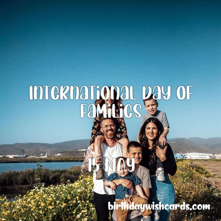 15-May International Day of Families: