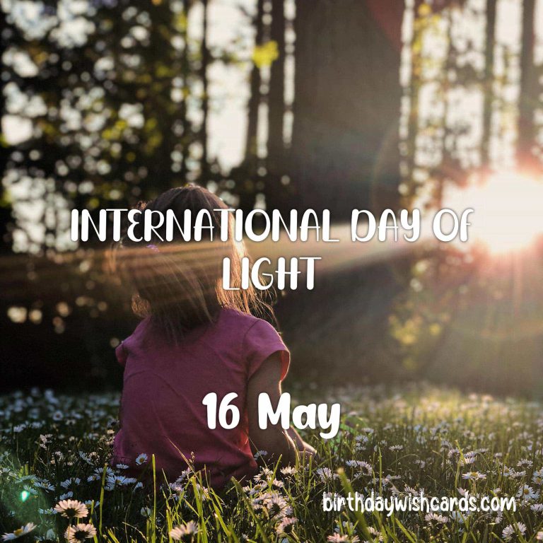 16-May International Day of Light: