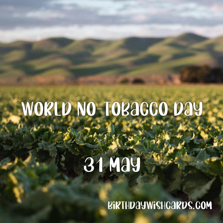 31-May World No-Tobacco Day: