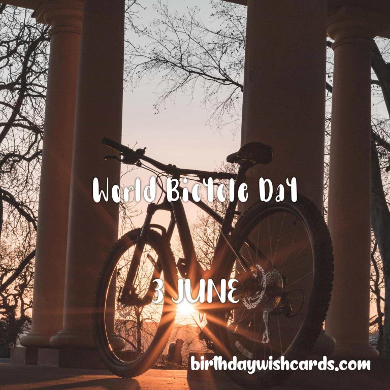 3-June World Bicycle Day: