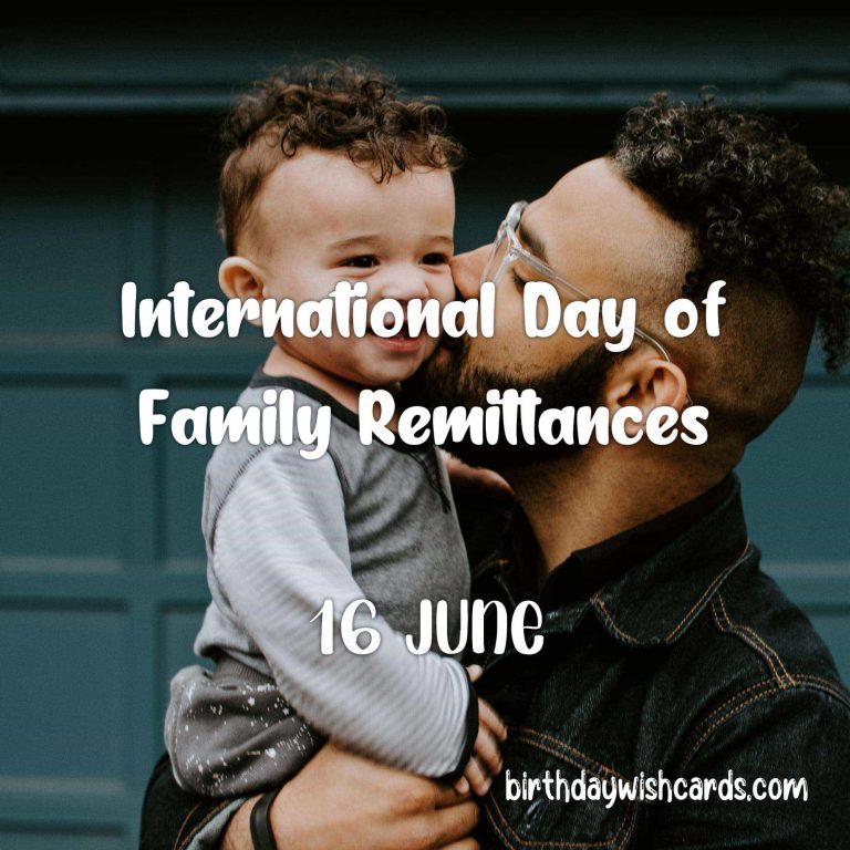 16-June International Day of Family Remittances: