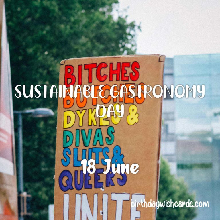 18-June Sustainable Gastronomy Day: