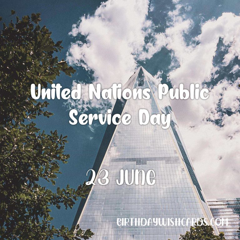 23-June United Nations Public Service Day: