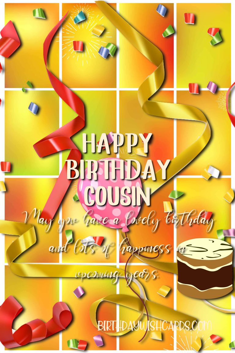 Beautiful Happy Birthday Image For Cousin