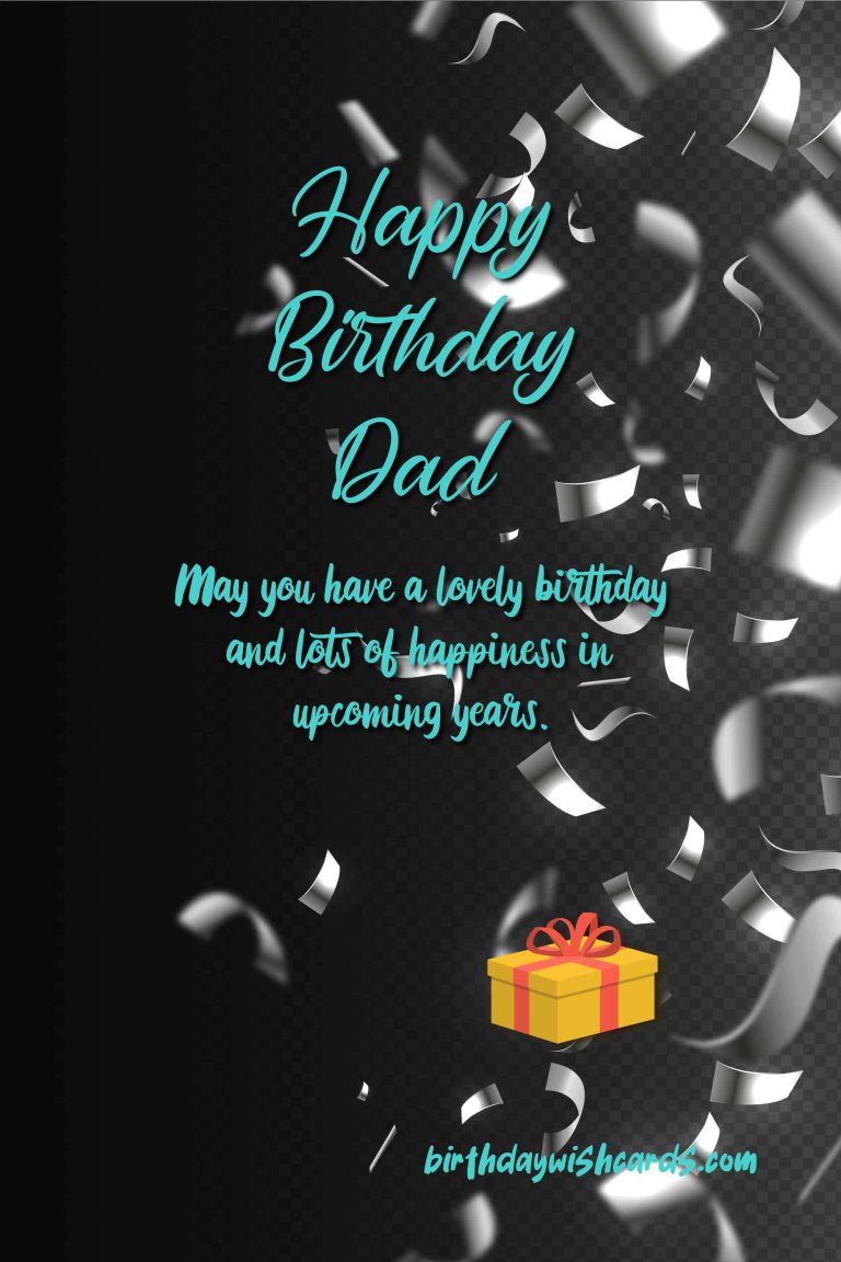 happy birthday for dad wish card