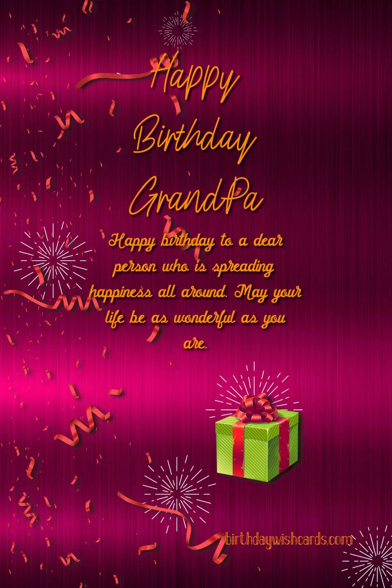 Happy Birthday GrandPa!
