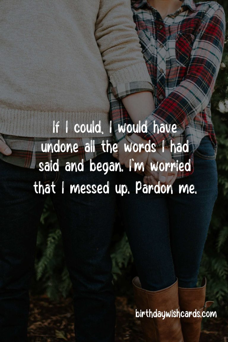 Sorry Messages for Boyfriend: