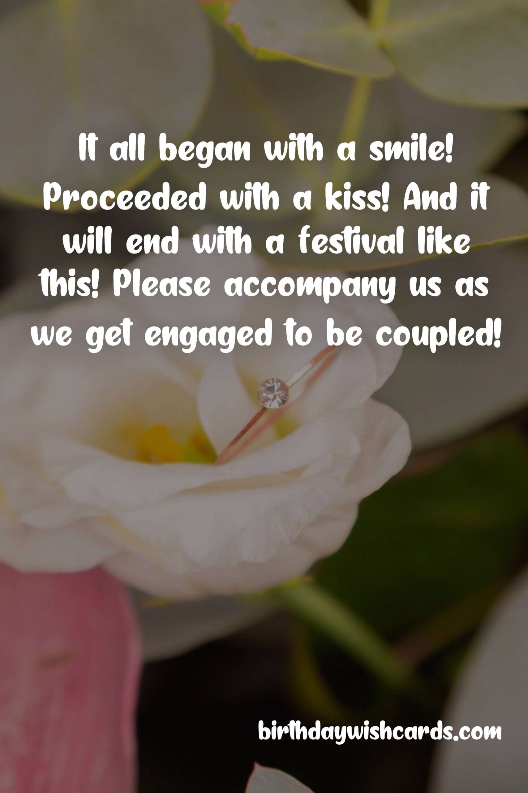 Birthday Wish Cards | Invitation Messages for Engagement Ceremony: