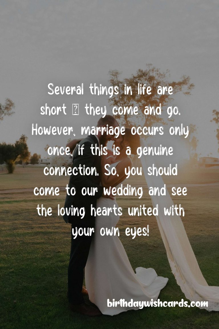 Invitation Messages for Wedding Ceremony:
