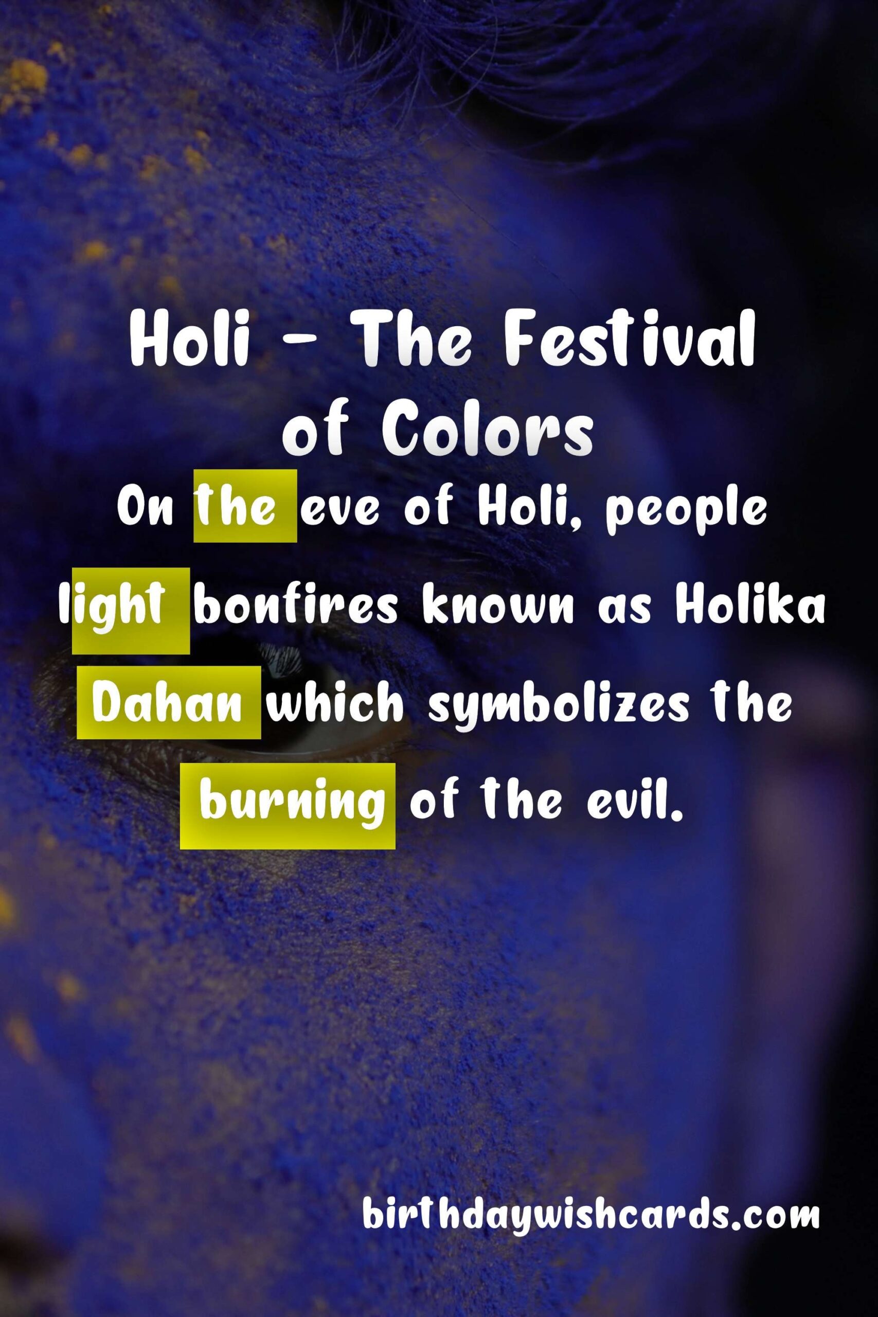 Birthday Wish Cards | Celebrate Holi on 21st March: The Festival of Colors and Joy